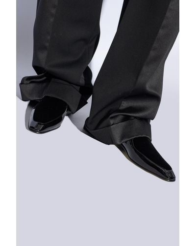 Saint Laurent 'gabriel' Loafers Shoes, - Black