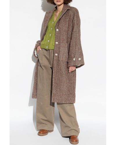 Custommade• 'halina' Oversize Coat, - Brown