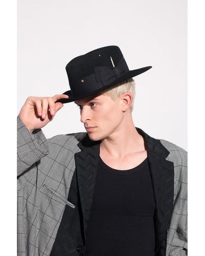 Nick Fouquet 'tuck' Felt Hat, - Black