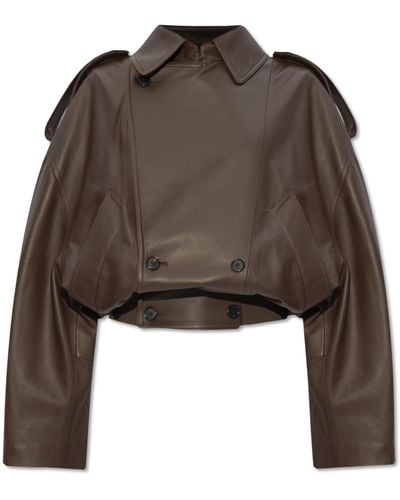 Loewe Leather Jacket - Brown