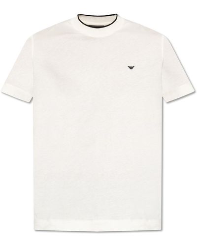 Emporio Armani Cotton T-Shirt - White