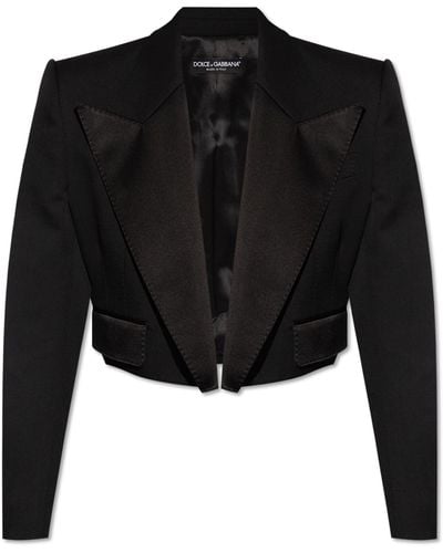 Dolce & Gabbana Wool Blazer, - Black