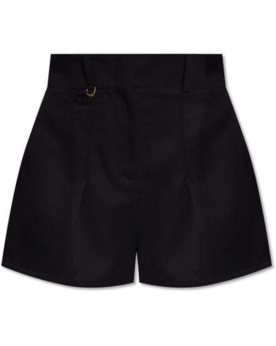 Jacquemus 'bari' High-rise Shorts, - Black