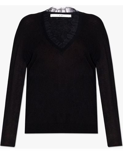 IRO ‘Haby’ Jumper With Lace - Black