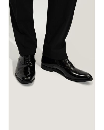 Emporio Armani Leather Boots - Black
