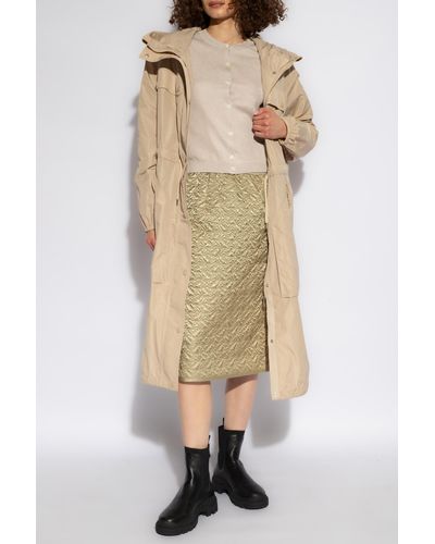Moncler Quilted Skirt - Natural