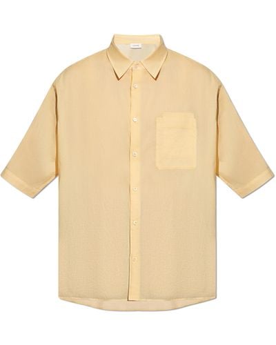 Lemaire Cotton Shirt, - Natural