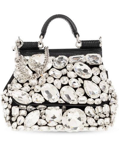 Dolce & Gabbana ‘Sicily Mini’ Shoulder Bag - Black