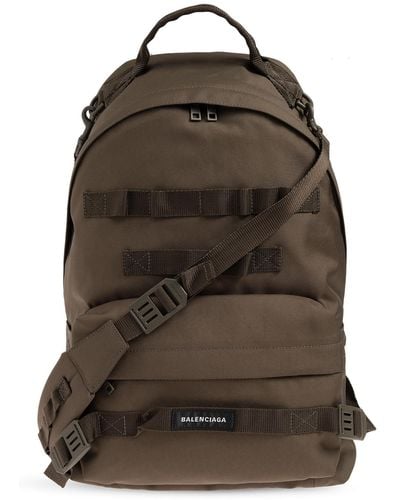 Balenciaga Backpack With Logo - Brown