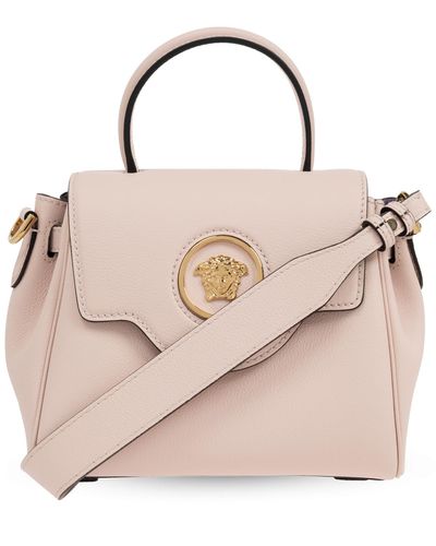 Versace Leather Shoulder Bag, - Pink
