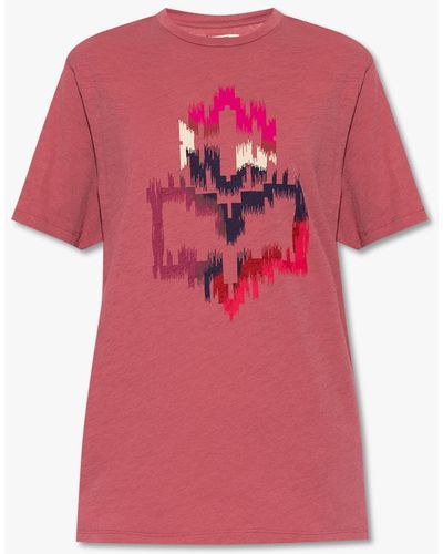 Isabel Marant 'zewel' Printed T-shirt - Pink