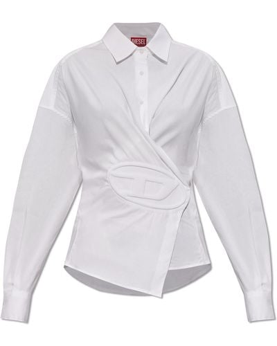 DIESEL 'c-siz-n1' Shirt, - White