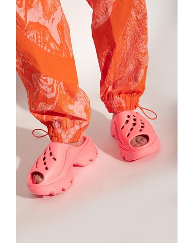 adidas By Stella McCartney Rubber Platform Slides - Pink