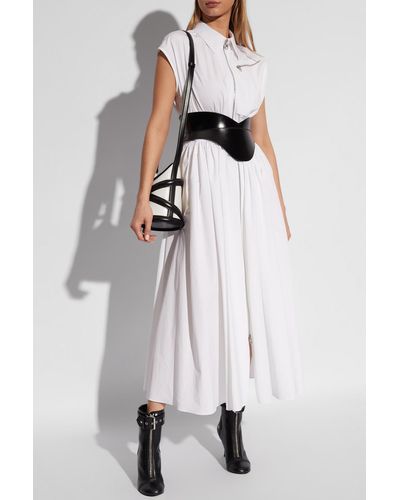 Alexander McQueen Sleeveless Dress - White