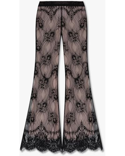 DSquared² Black Lace Trousers - Brown