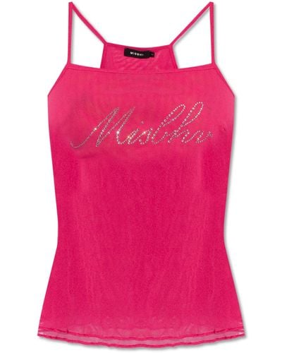 MISBHV Tank Top With Logo, - Pink