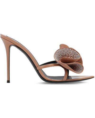 Giuseppe Zanotti ‘Intriigo Charmante’ Heeled Mules - Brown