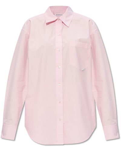 T By Alexander Wang Cotton Shirt, - Pink