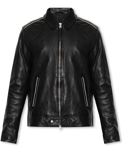 AllSaints ‘Regis’ Leather Jacket - Black