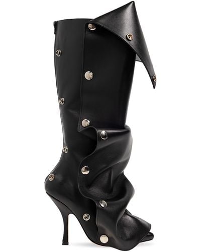 Y. Project Heeled Boots - Black