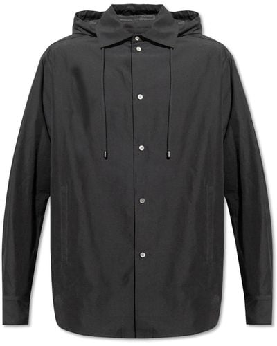 Loewe Hooded Shirt - Black