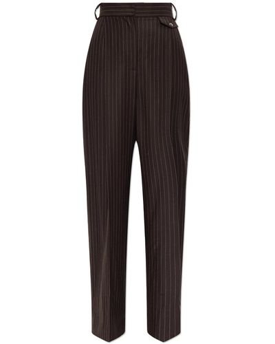 The Mannei ‘Jafr’ Pleat-Front Pants - Brown