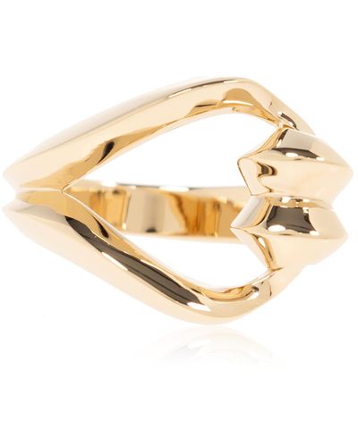 Saint Laurent Brass Ring, - Metallic
