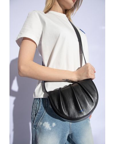 Adererror Leather Shoulder Bag - Black