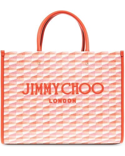 Jimmy Choo ‘Avenue Medium’ Shopper Bag - Pink