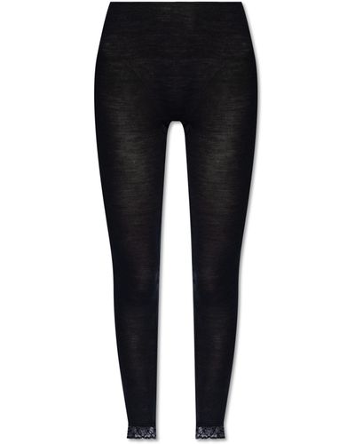 Hanro Woolen lace-trim Leggings - Farfetch