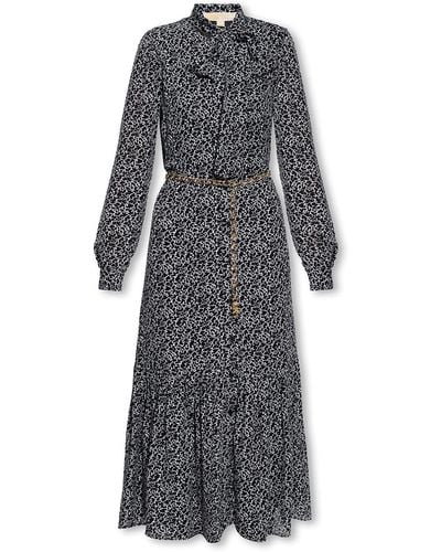 Michael kors black white deals dress