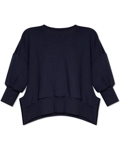 Yohji Yamamoto Cotton Sweatshirt, - Blue