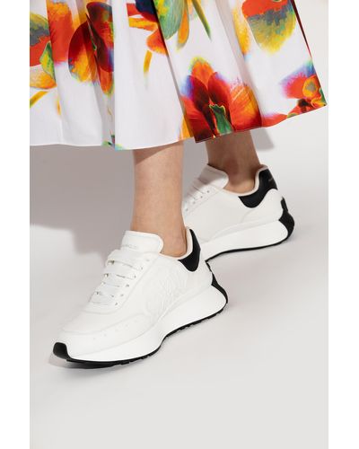 Alexander McQueen Platform Sneakers, - White
