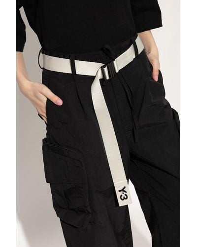 Y-3 Belt With Logo - Black