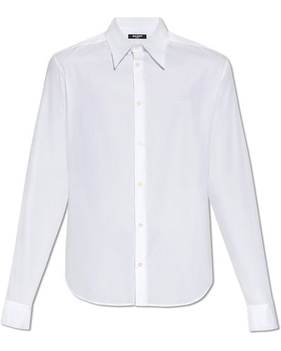 Balmain Cotton Shirt, - White