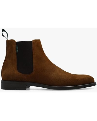 PS by Paul Smith Leather Chelsea Boots - Brown