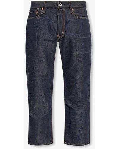 Junya Watanabe Jeans With Patches, ' - Blue