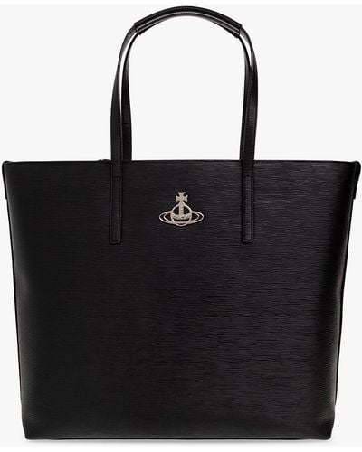 Vivienne Westwood 'polly' Shopper Bag - Black