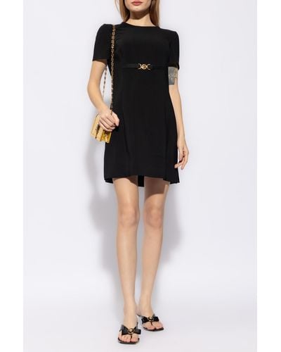 Versace Dress With Short Sleeves - Black
