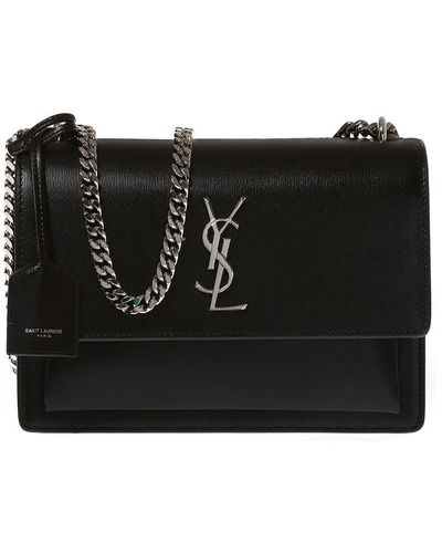 Saint Laurent Medium Sunset Bag - Black Shoulder Bags, Handbags - SNT49621