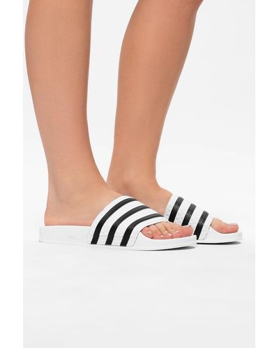 adidas Originals Adilette' Slippers, - White
