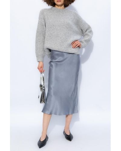 Anine Bing 'sydney' Thick Knit Sweater, - Gray