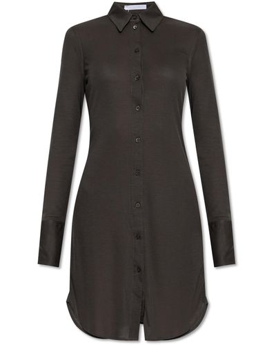 Helmut Lang Buttoned Dress, - Black