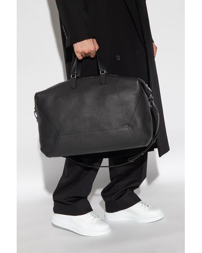 Alexander McQueen Duffel Bag With Logo - Black