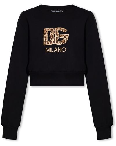 Dolce & Gabbana Sweatshirt With Logo - Black