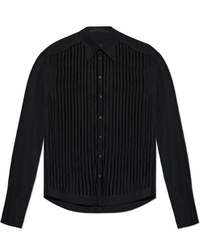 DSquared² Striped Pattern Shirt, - Black