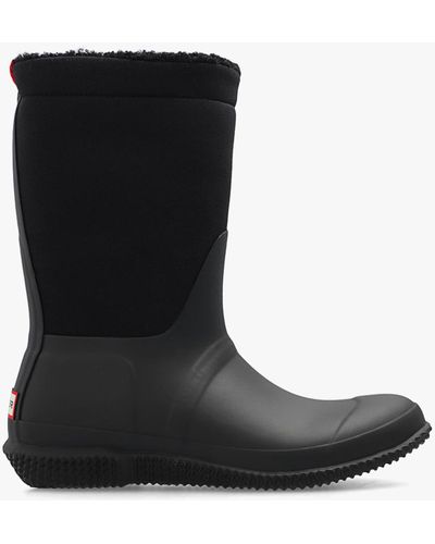 HUNTER ‘Insulated Roll Top’ Snow Boots - Black