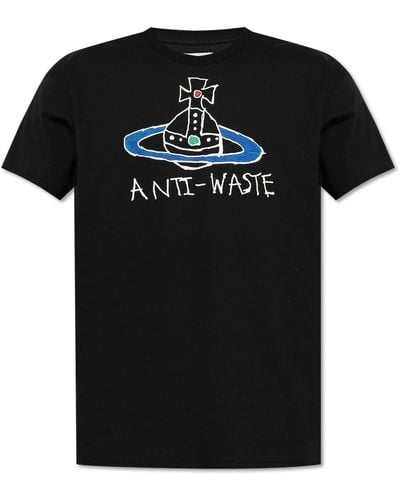 Vivienne Westwood T-Shirt With Logo - Black