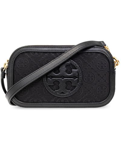 Black 'T Monogram Mini' bucket bag Tory Burch - Vitkac HK