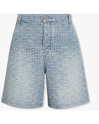 Balmain Denim Shorts - Blue